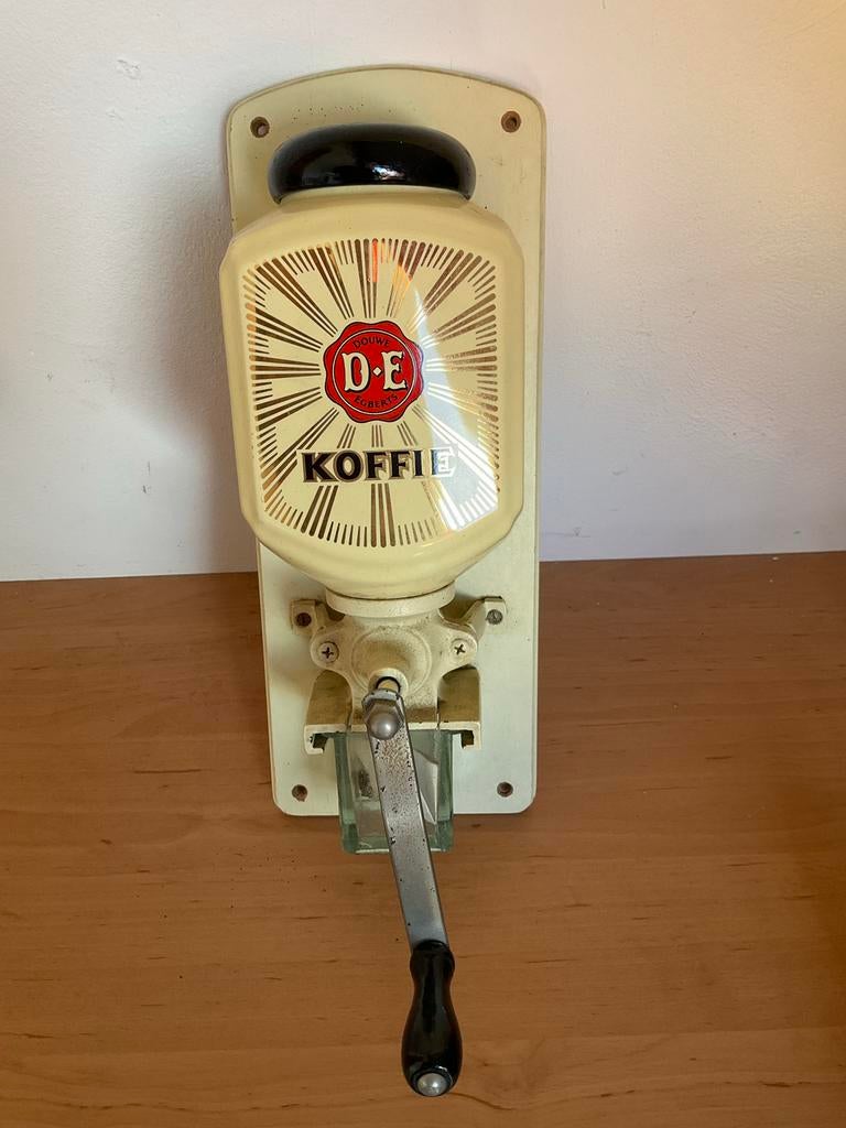 Vintage Douwe Egberts wandkoffiemolen, Ophalen of Verzenden