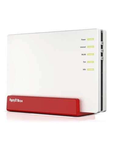 Fritzbox 7581, Ophalen of Verzenden, Zo goed als nieuw, Router met modem, Fritz!Box (FritzBox)