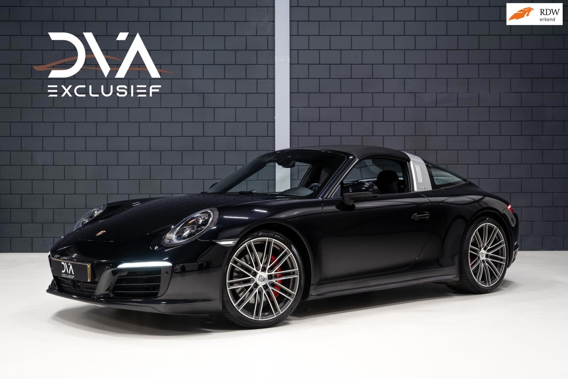 Porsche 991 Targa 4S, Auto's, Gebruikt, Cabriolet, 4 stoelen, Zwart