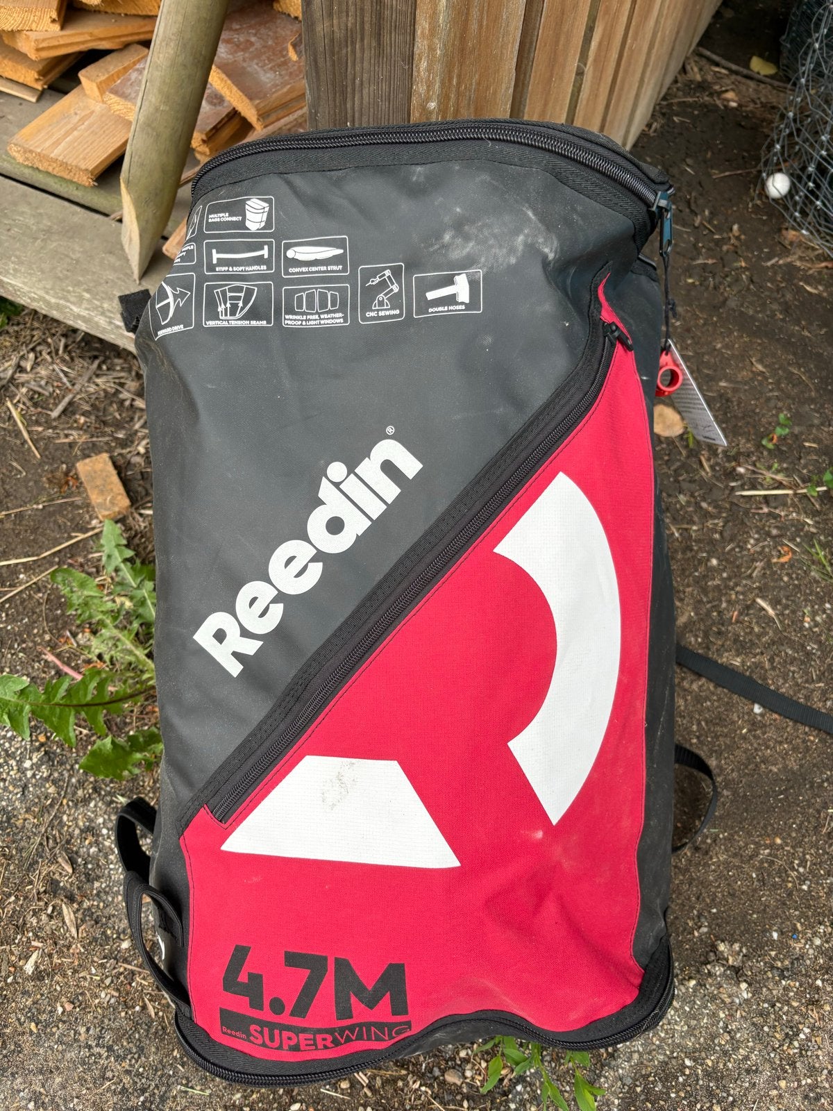 Reedin SuperWing X 4.7M Wing -  nieuw!, Watersport en Boten, Wingsurfen, Ophalen of Verzenden, Nieuw, Wingsurf-wing