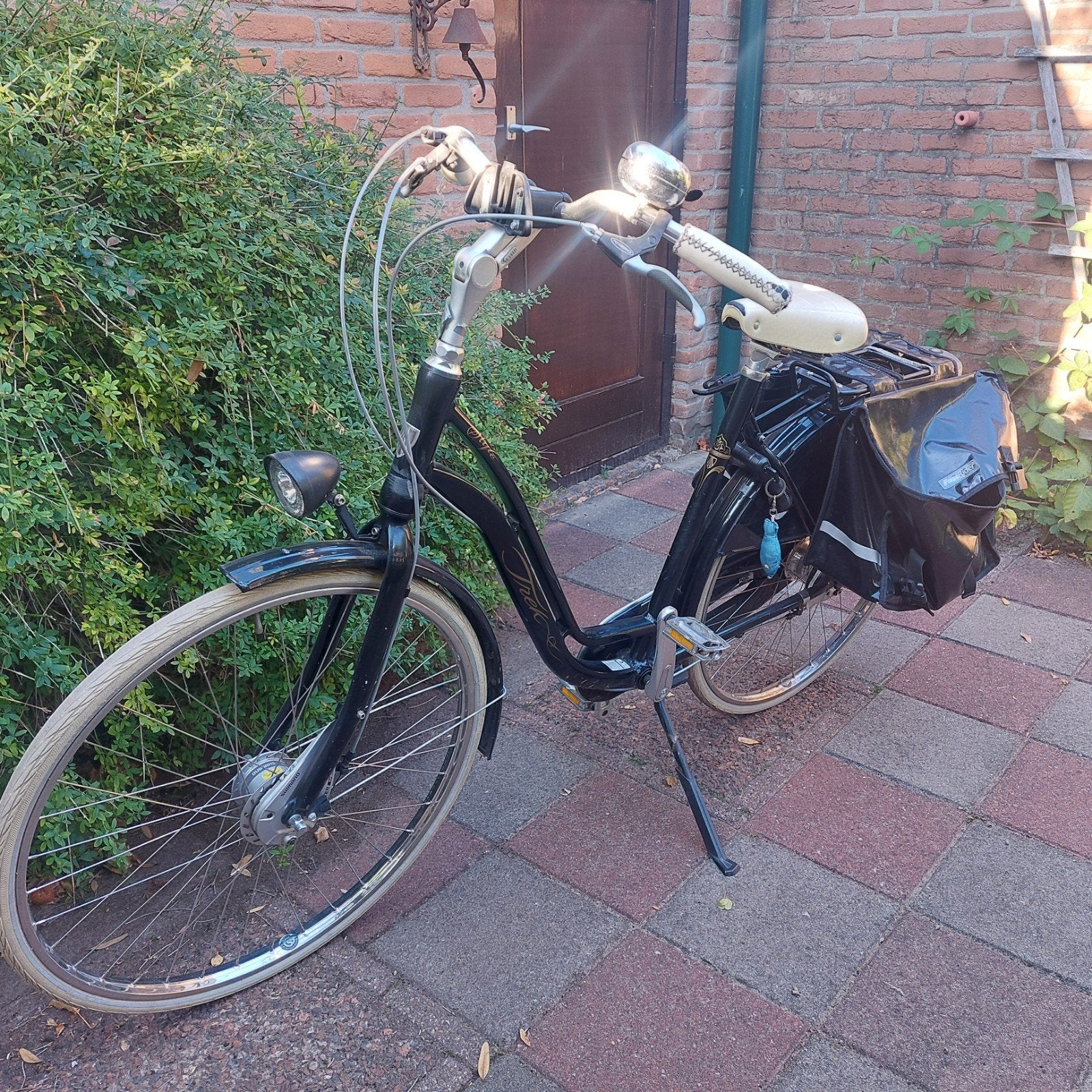 Damesfiets Trek, met lage instap, Ophalen, Gazelle, Trommelrem, 53 tot 56 cm