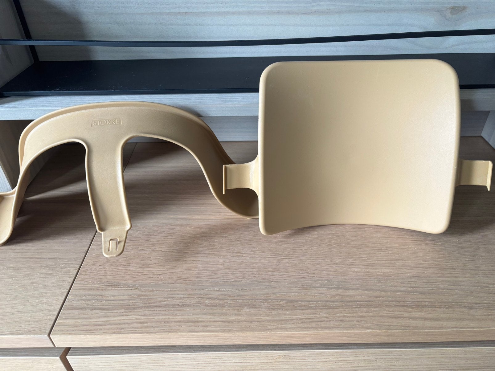 Stokke verkleinset, zitje, camel kleur, Ophalen, Zo goed als nieuw, Meegroeistoel
