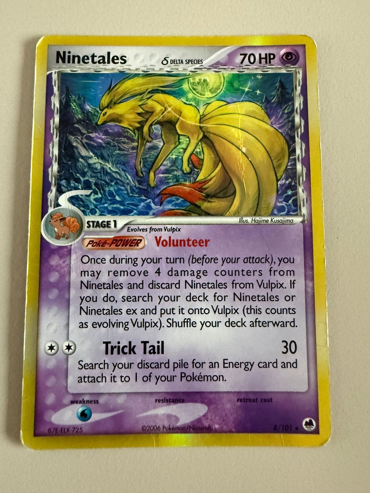 Ninetales Dragon Frontiers, Ophalen of Verzenden, Zo goed als nieuw