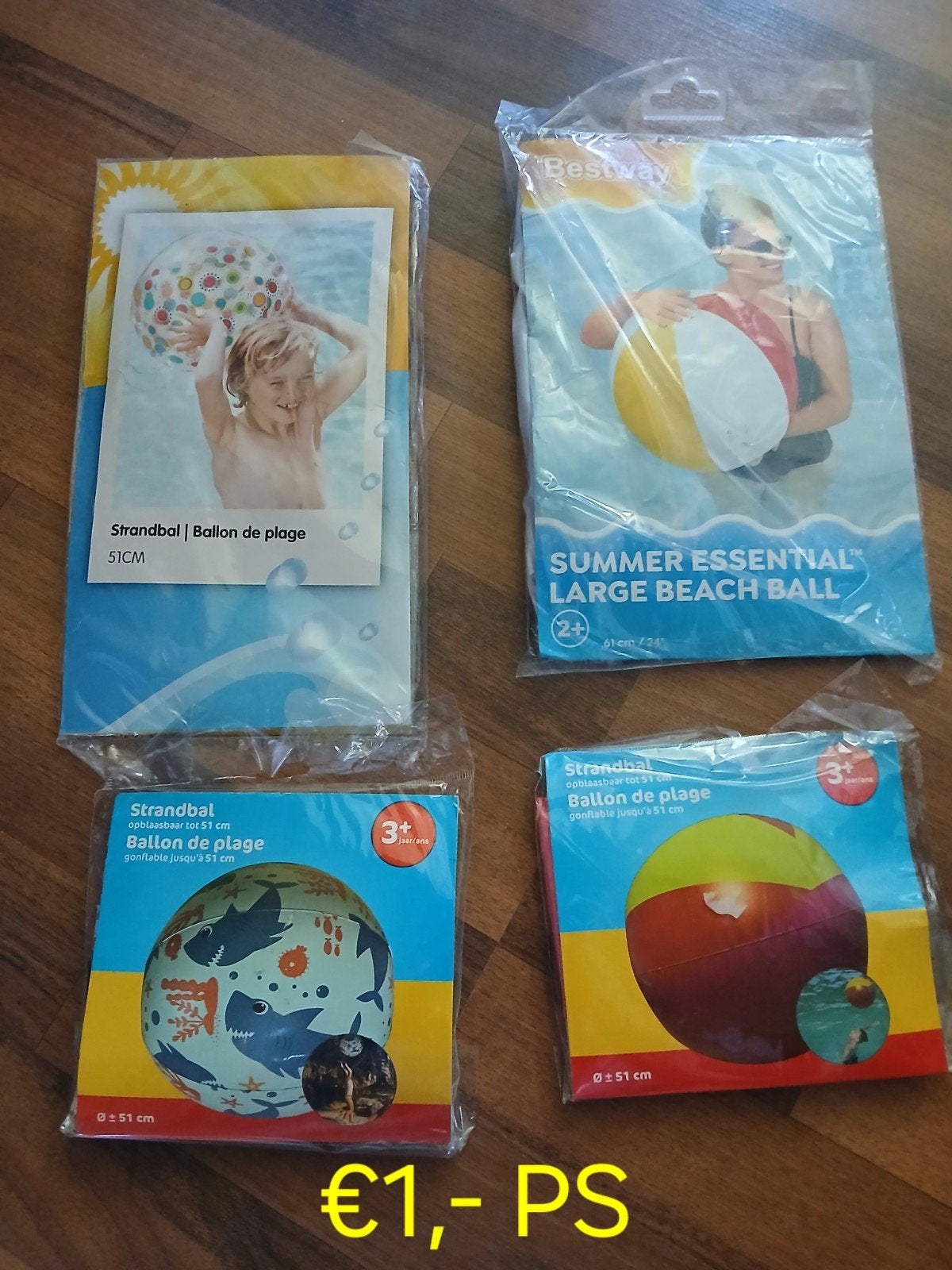 Nieuw luchtbed en strandballen, Ophalen of Verzenden, Nieuw, 1-persoons