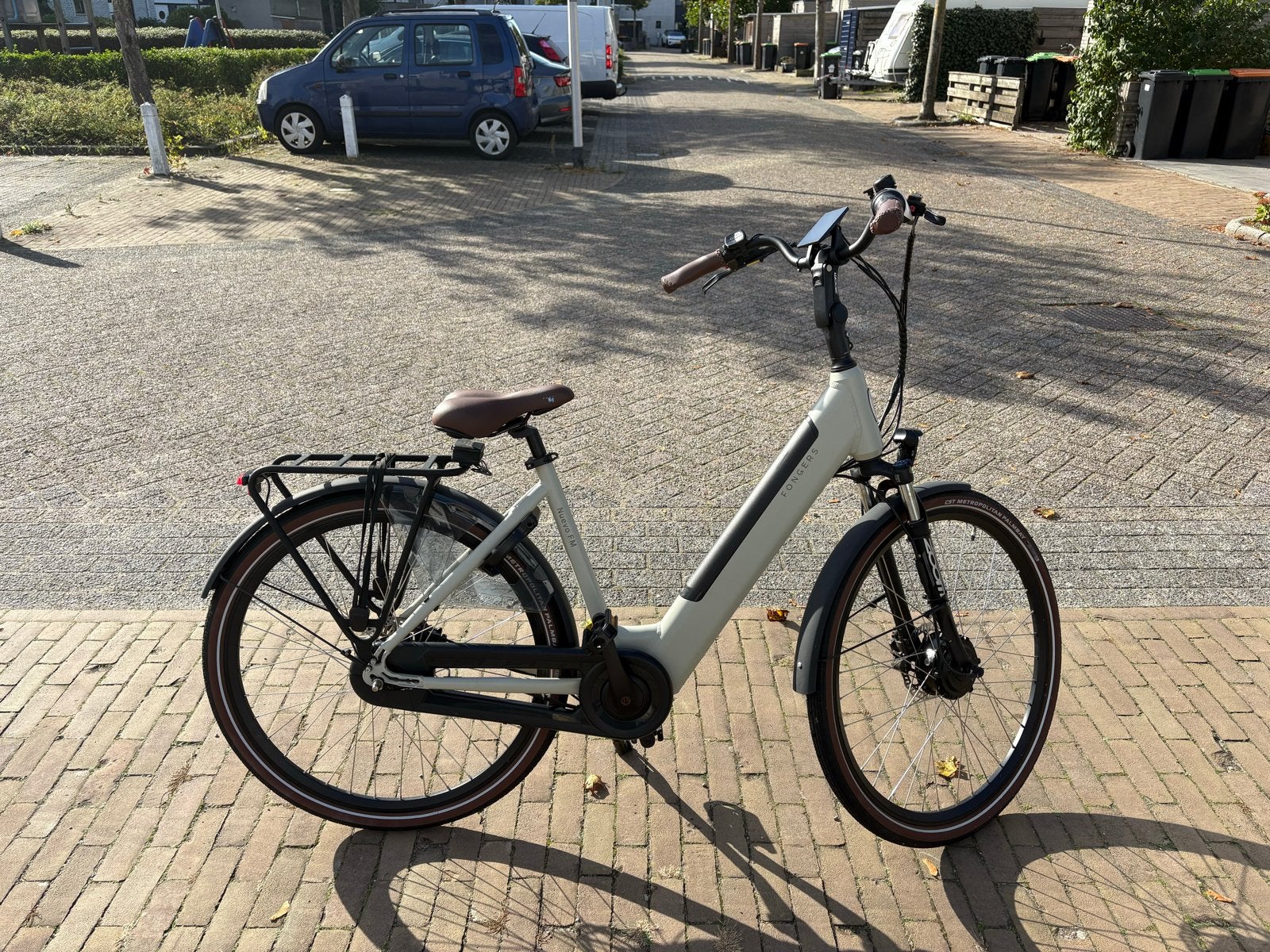 Fongers Nuevo FM E-bike 540 Wh - Kiezelgrijs, 49cm, Fietsen en Brommers, Zo goed als nieuw, 47 tot 51 cm, 50 km per accu of meer