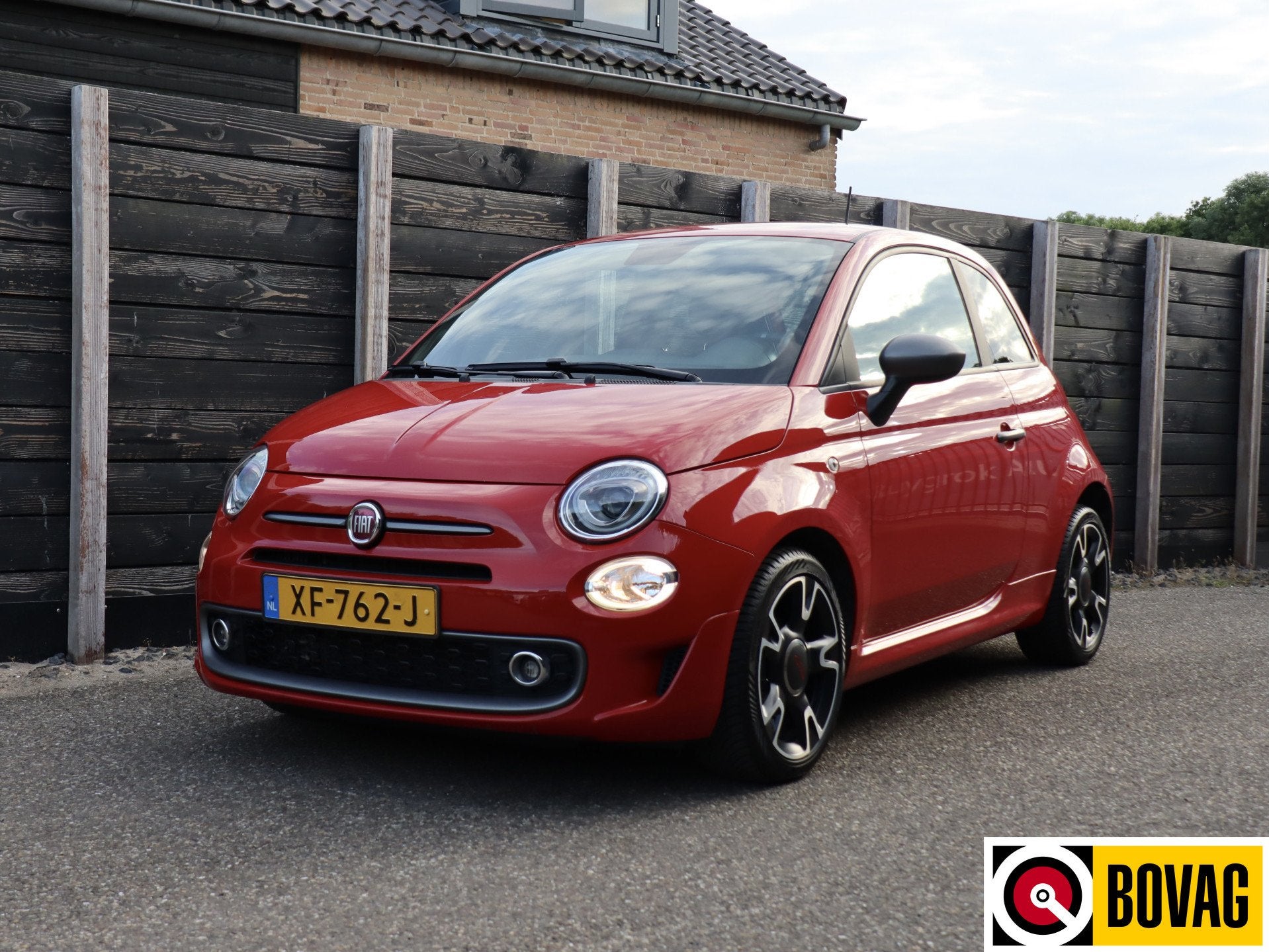 Fiat 500 0.9 TwinAir Turbo Sport NL-auto AUTOMAAT (bj 2018), Auto's, Fiat, Gebruikt, Leder en Stof, Origineel Nederlands, 26 km/l