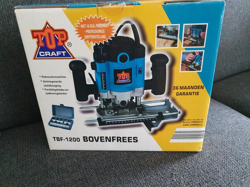 TOP CRAFT Bovenfrees TBF-1200 - Nieuw en ongebruikt, TOP CRAFT, Nieuw, Ophalen of Verzenden, Bovenfrees