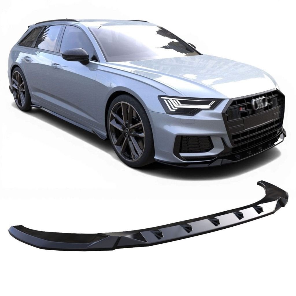 APEX Spoiler Splitter voor Audi A6 S-Line S6 C8 glans Zwart