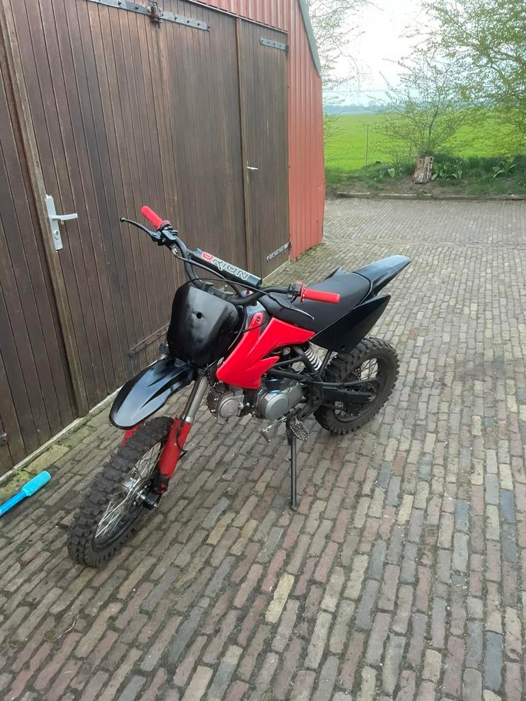 125cc crossmotor 4 takt, Fietsen en Brommers, Minibikes, Midibikes en Pitbikes, Zo goed als nieuw, Pitbike, Ophalen