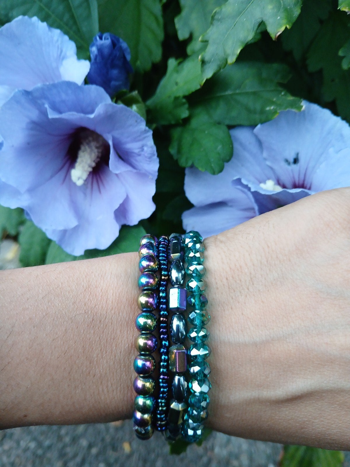 Upcycled vintage armbanden set, Ophalen of Verzenden, Nieuw