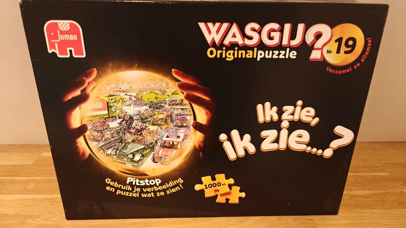 Wasgij Original 19 - Pitstop! (1000 stukjes), Ophalen of Verzenden, 500 t/m 1500 stukjes, Zo goed als nieuw