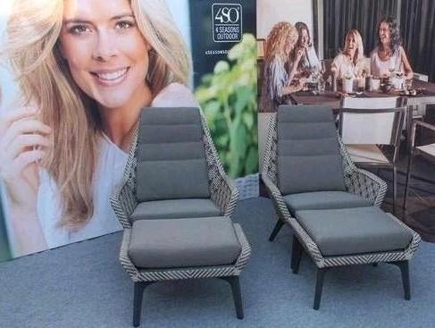 Savoy Loungeset van 4 seasons outdoor, Tuin en Terras, Tuinsets en Loungesets, Ophalen, Zo goed als nieuw, Wicker