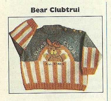 Berenclub trui breipatroon, Ophalen of Verzenden, Zo goed als nieuw, Breien, Patroon of Boek