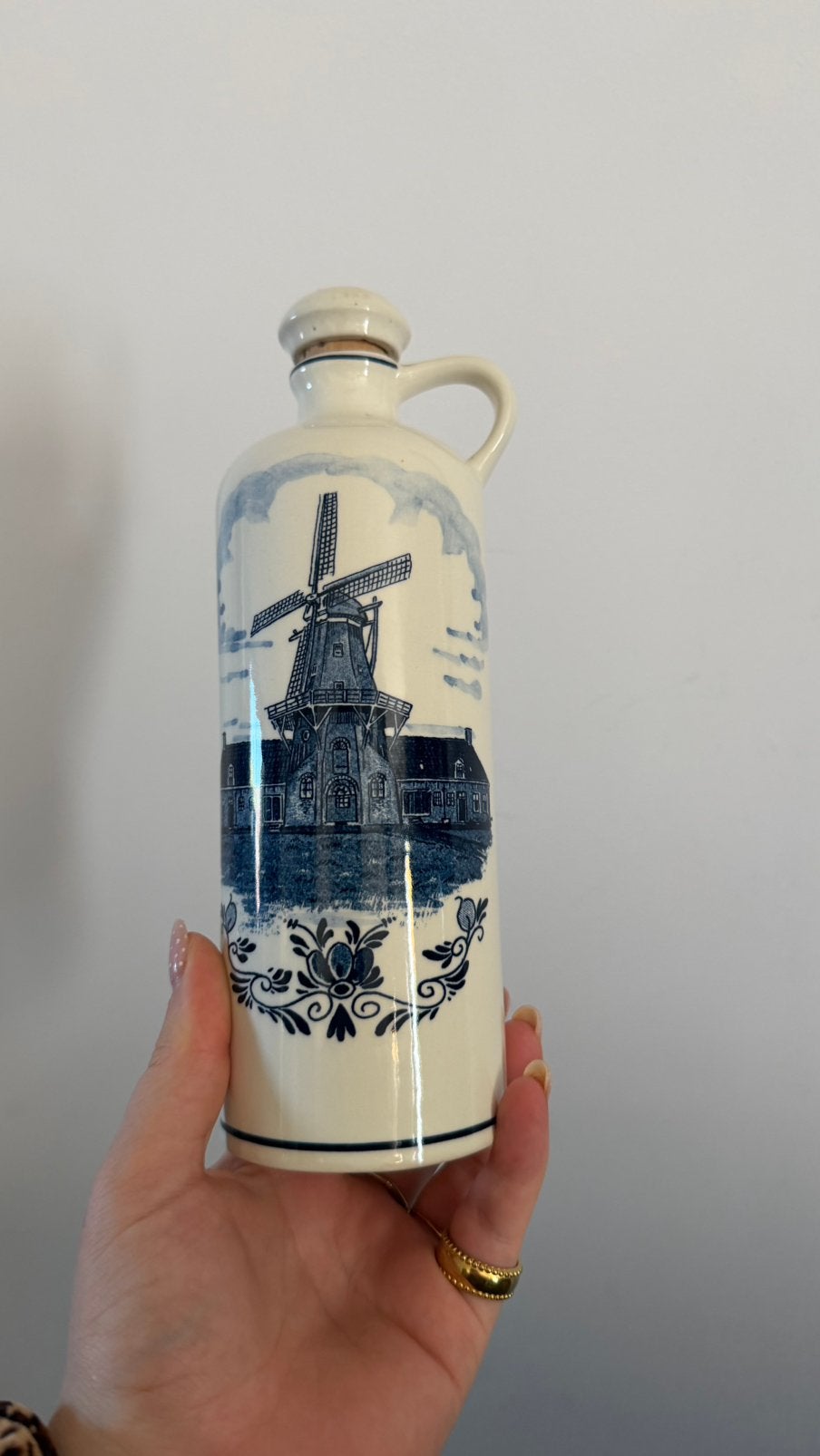 Delfts blauwe keramieken kruik/kan van Royal Goedewaagen, Antiek en Kunst, Ophalen