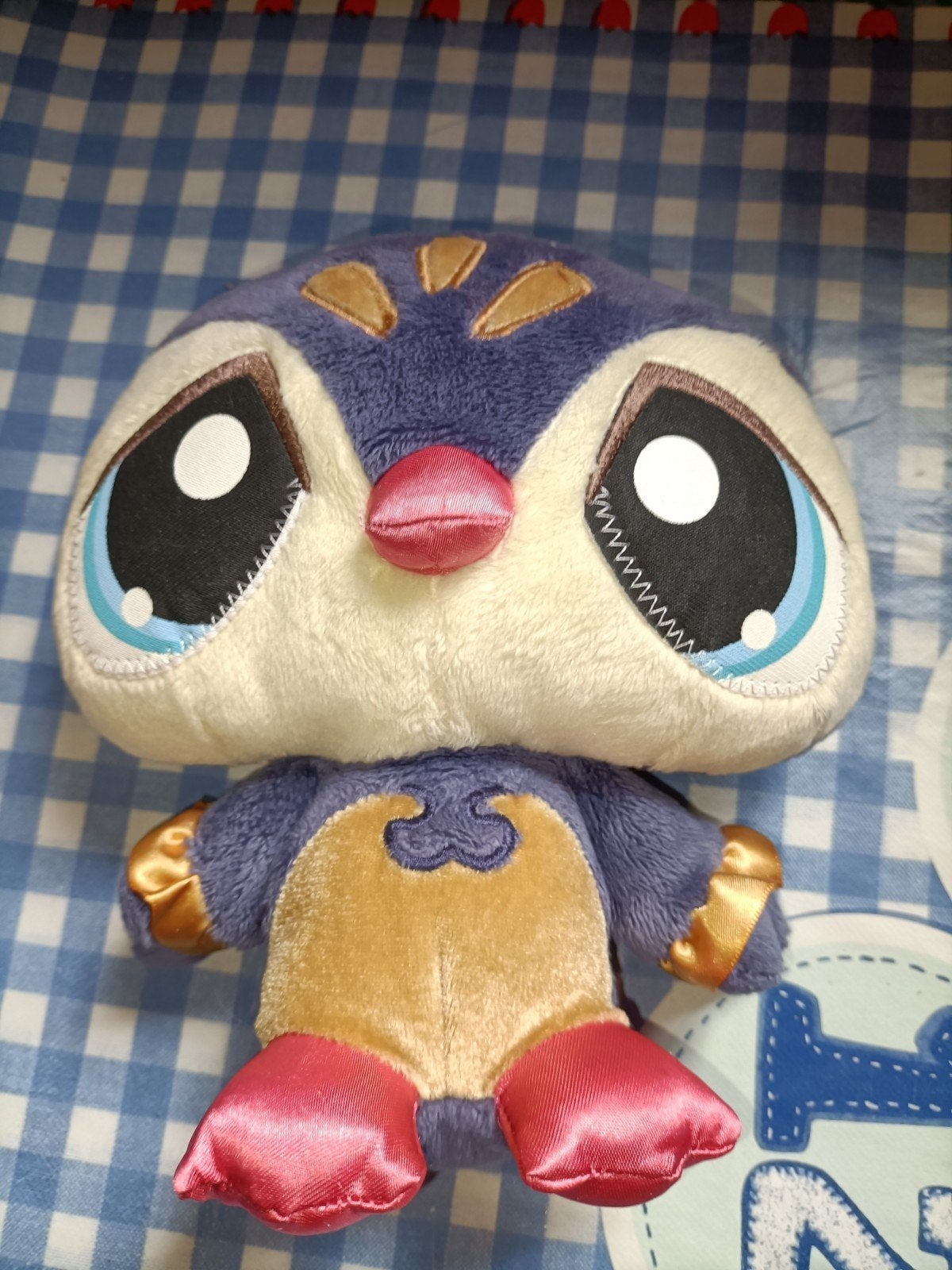 Littlest Petshop pinquin knuffel blauw 18 cm groot, Ophalen of Verzenden, Zo goed als nieuw, Overige typen