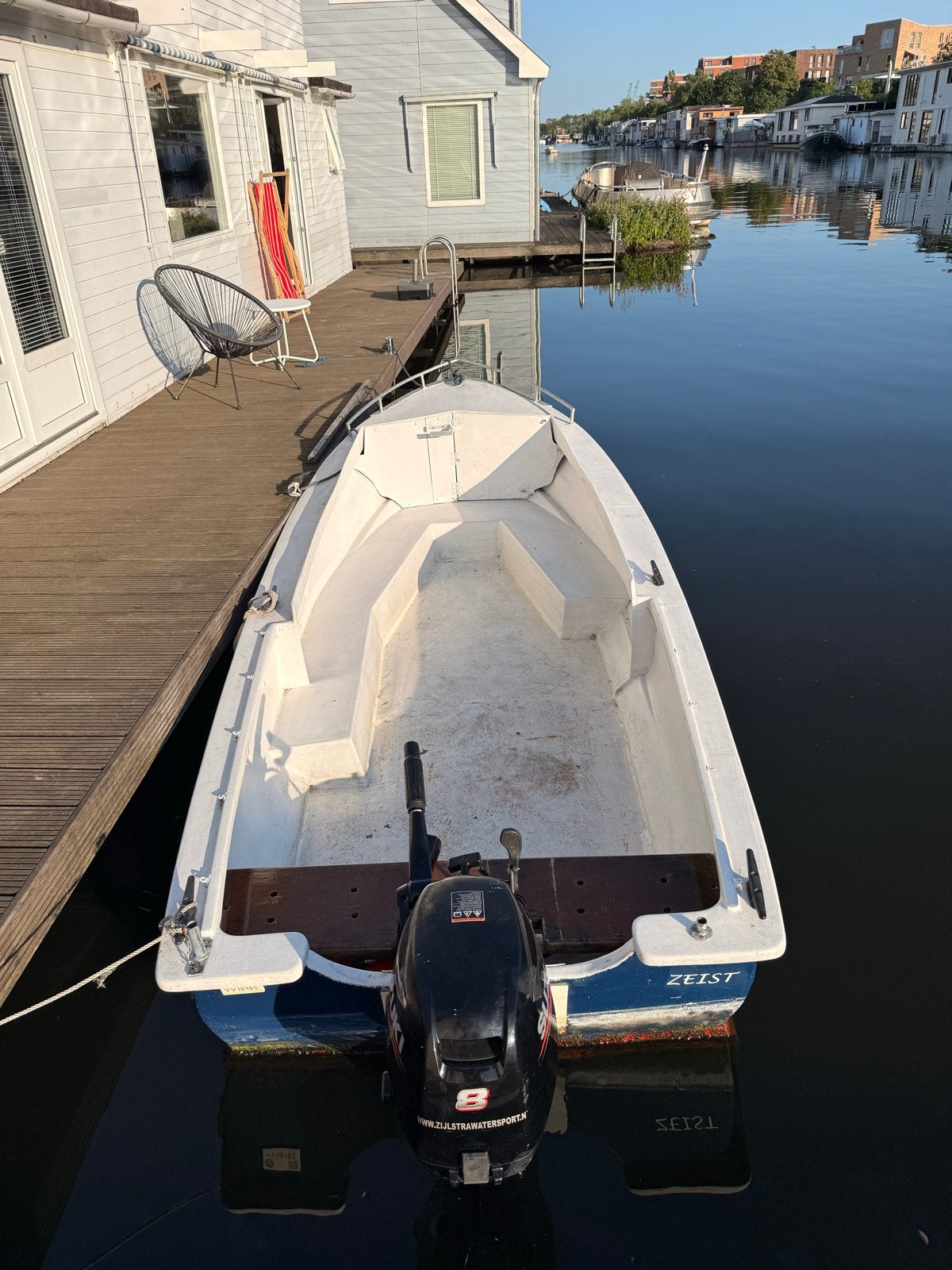 Sloepje met Suzuki 8PK 4 takt buitenboord motor, Watersport en Boten, Ophalen, Gebruikt, Minder dan 15 m²