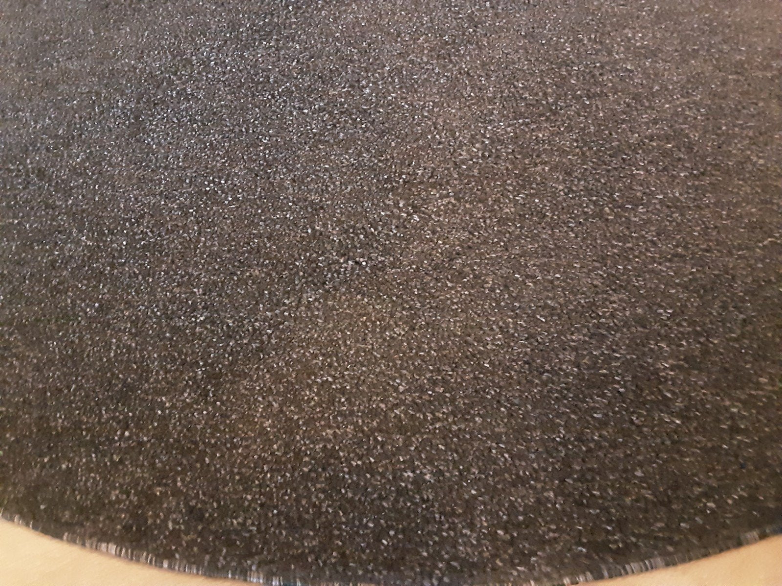 Vloerkleed antraciet, Ophalen, Gebruikt, 150 tot 200 cm, Rond