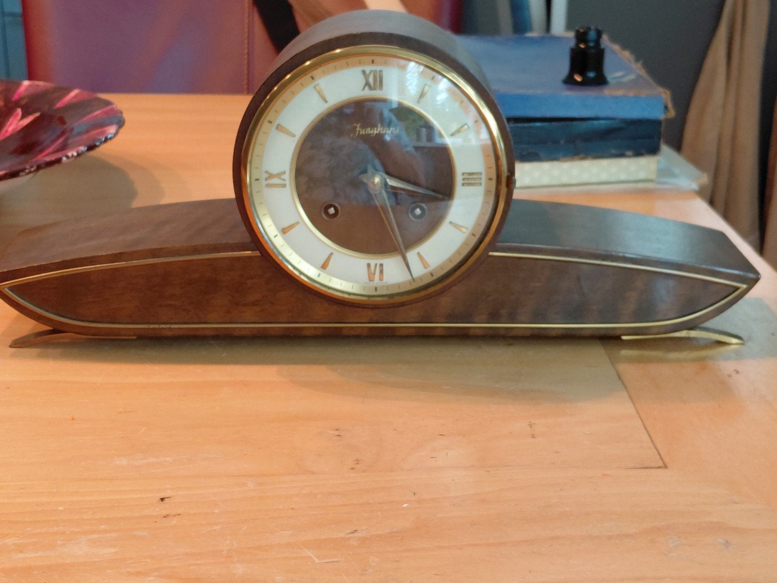 PRACHTIG GAVE JUNGHANS PENDULE IN PRIMA WERKENDE STAAT , ZOW, Ophalen of Verzenden