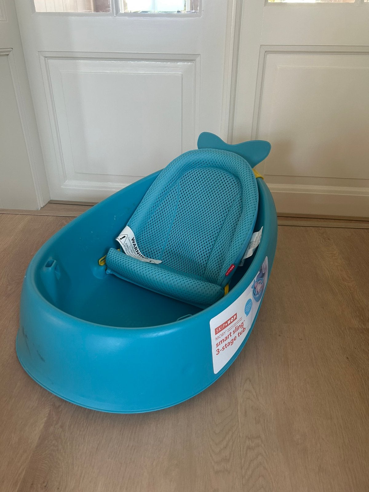 Skip Hop Moby babybadje met badinzet – blauw, Ophalen, Gebruikt, Badje