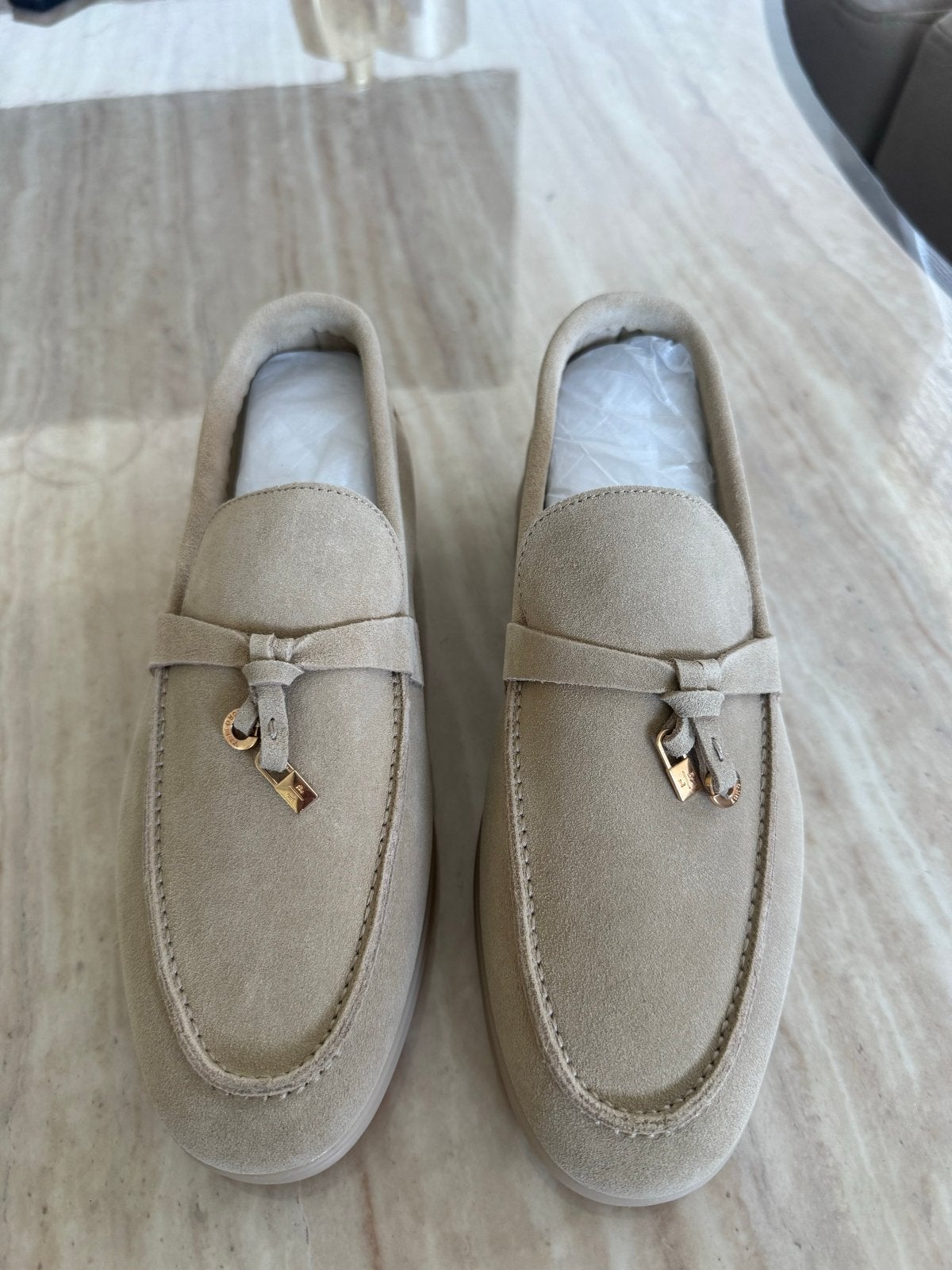 Loro Piana Walk Instappers, Nieuw, Ophalen of Verzenden, Instappers, Beige
