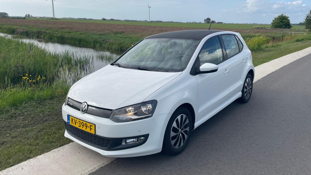 Volkswagen Polo 1.0 TSI Bluemotion 2016 Wit, Auto's, Voorwielaandrijving, Stof, 40 €/maand, 95 pk