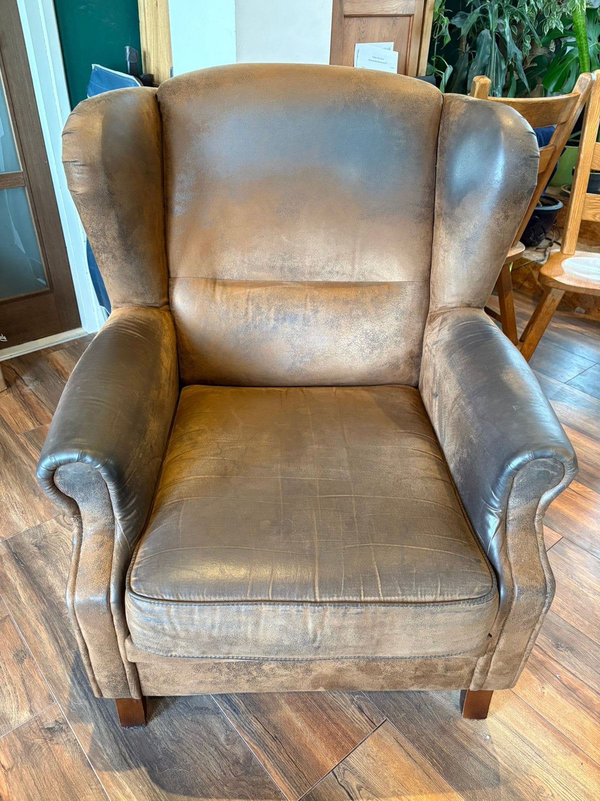 Nette fauteuil, stoel, oorfauteuil, Huis en Inrichting, Fauteuils, Ophalen, Gebruikt, 75 tot 100 cm, 75 tot 100 cm