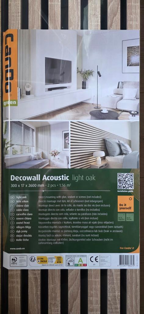 Cando decowall acoustic Light Oak, Ophalen, Nieuw