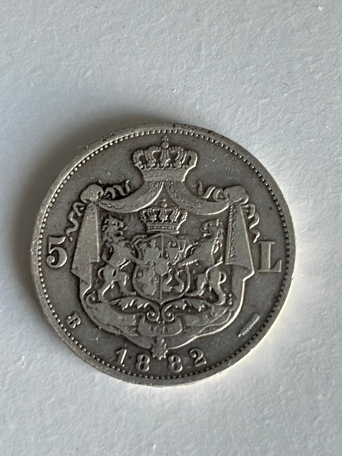 5 Lei 1882, Ophalen of Verzenden, Midden-Oosten