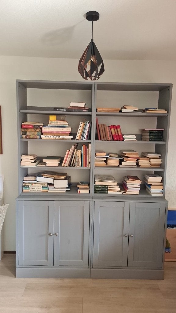 ikea boekenkast,  2 stuks, Ophalen, Met deur(en), 200 cm of meer, 150 tot 200 cm