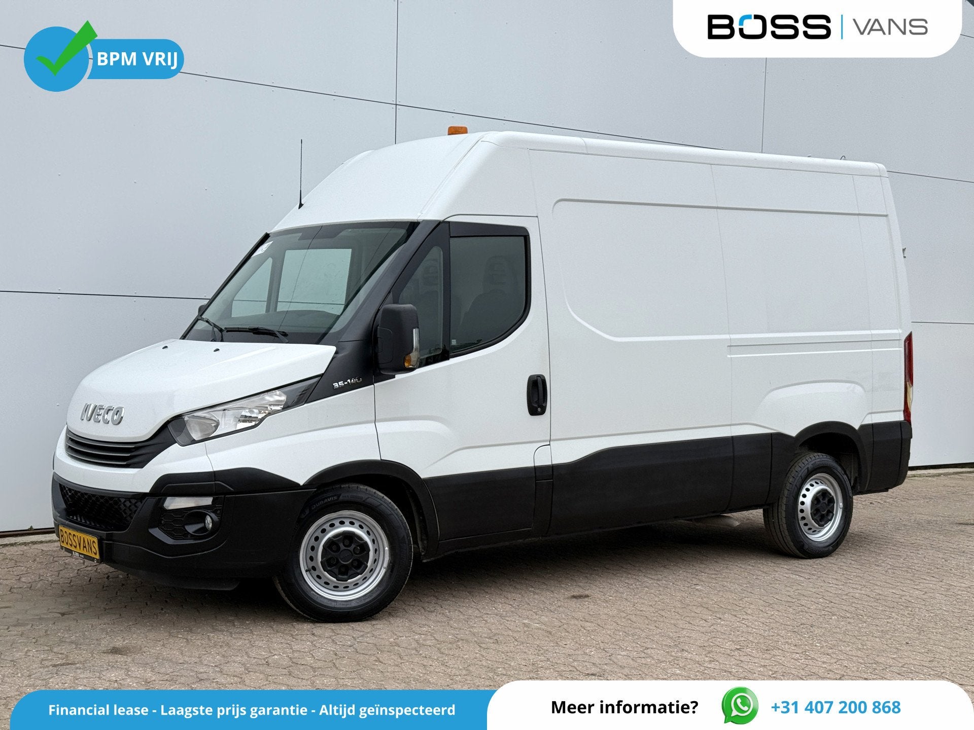 Iveco Daily 35S14 2.3 352 L2H2 Airco Cruise Control 3,5tons, Gebruikt, Zwart, Iveco, Bedrijf
