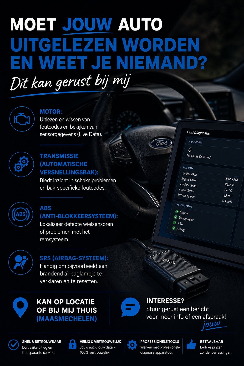 Auto diagnose & foutcodes uitlezen | Alle merken, Computers en Software, Ontwerp- en Bewerkingssoftware, Ophalen, Zo goed als nieuw