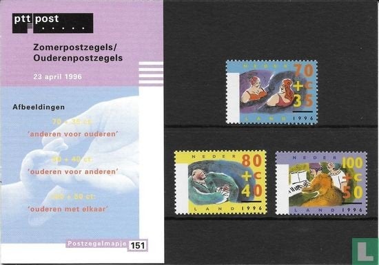 Postzegelmapje M151 Zomerzegels 1996 NL, Ophalen of Verzenden