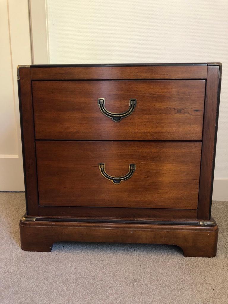 2x Vintage Nachtkastjes, Huis en Inrichting, Slaapkamer | Nachtkastjes, Ophalen, Gebruikt, 55 tot 70 cm, 45 tot 65 cm
