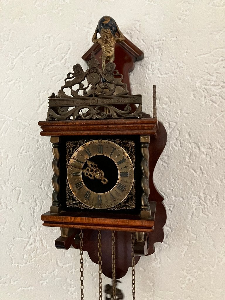 Zaanse wandklok, vintage, Ophalen