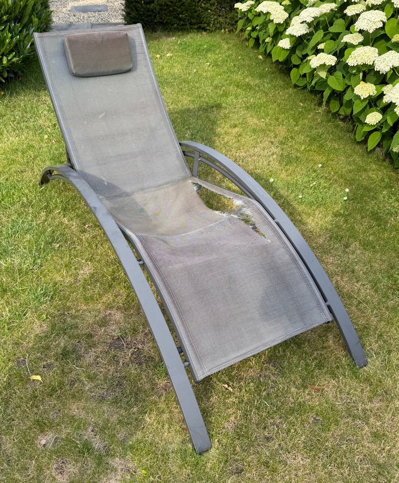 Ligbed gratis, Ophalen, Gebruikt, Aluminium, Verstelbaar