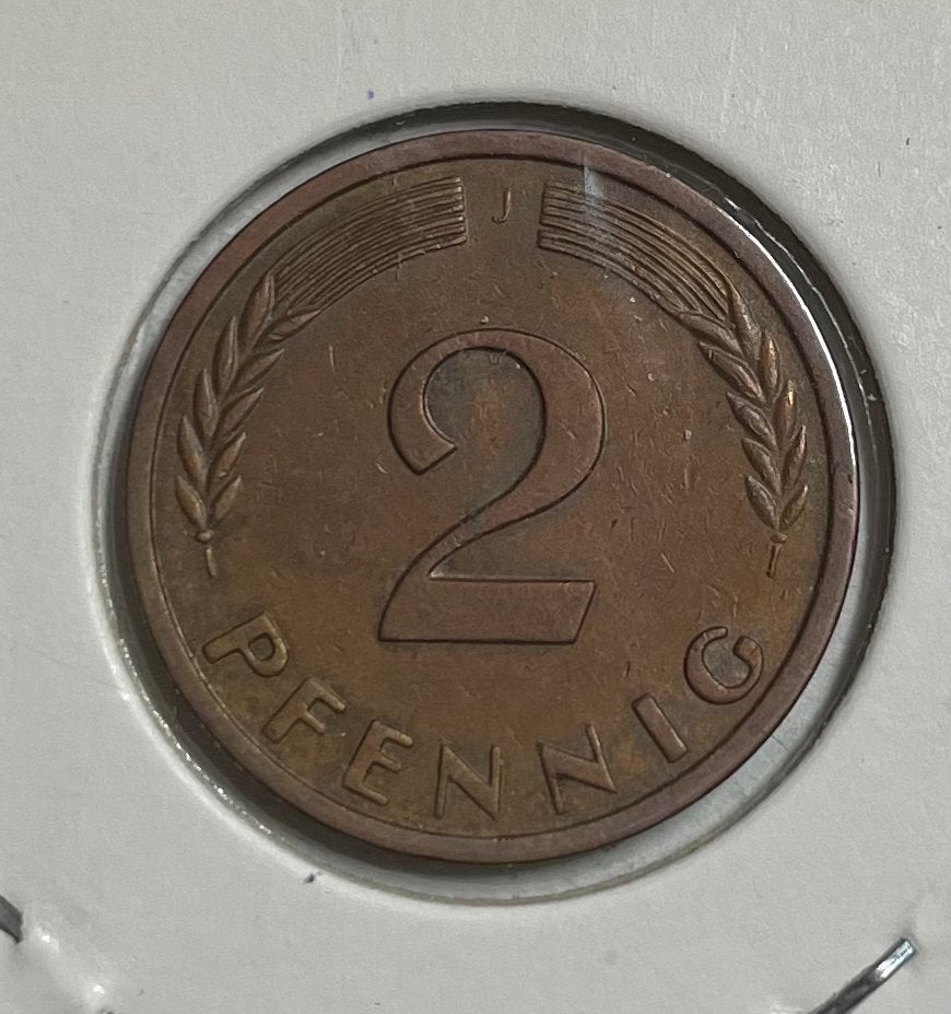 2 pfennig Duitsland 1963, Ophalen of Verzenden