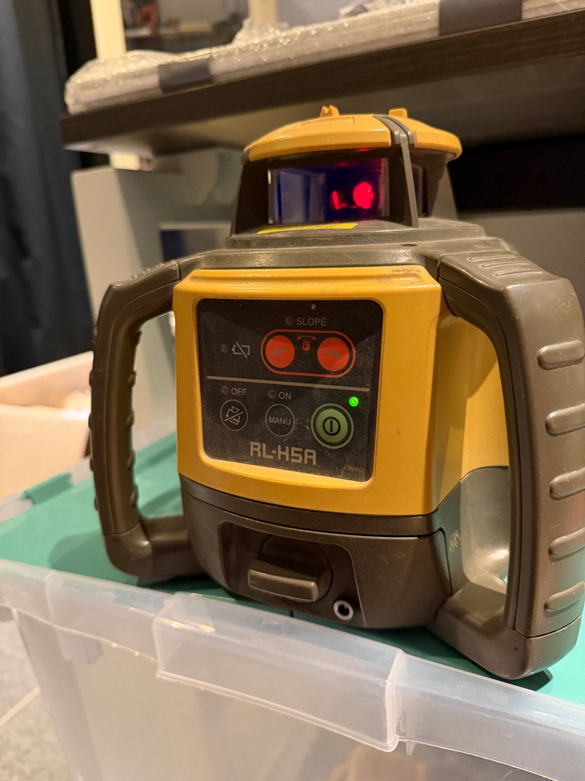 Topcon RL-H5A Roterende Laser Waterpas met Ontvanger, Ophalen of Verzenden, Gebruikt, Afstand
