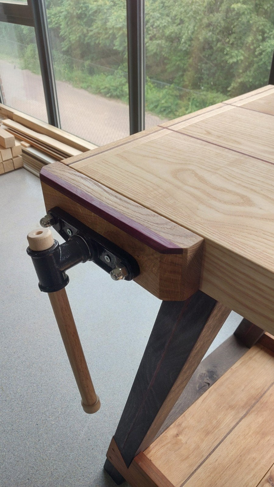 Unieke professionele werkbank, Ophalen of Verzenden, Nieuw, 120 tot 170 cm, Bankschroef