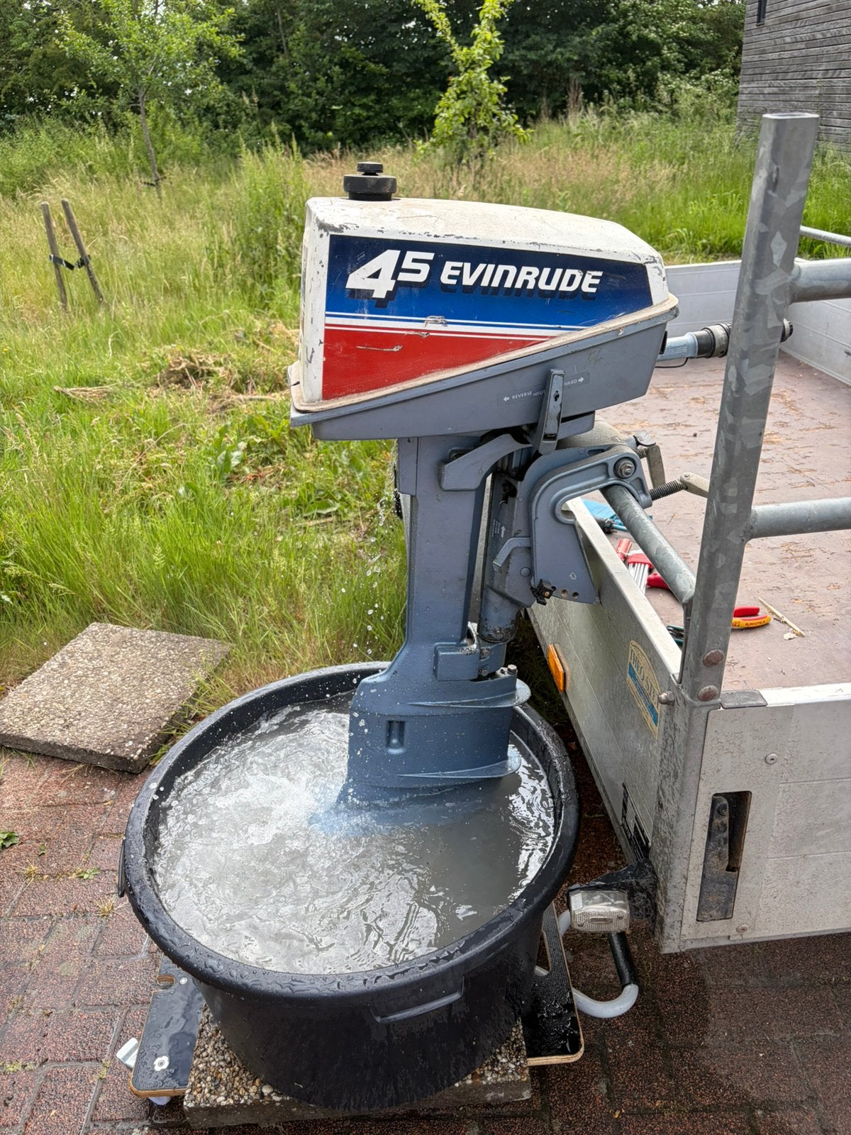 evinrude 4.5pk, Watersport en Boten, Buiten- en Binnenboordmotoren, Gebruikt, Benzine, Buitenboordmotor, Minder dan 5 pk, Ophalen