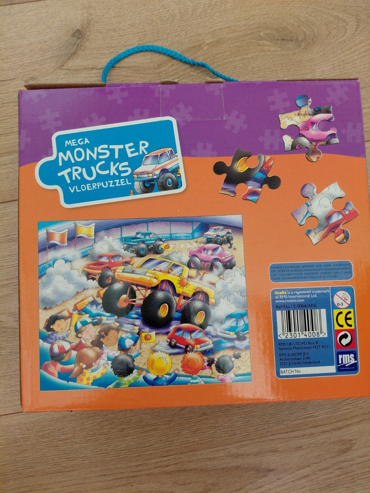 Vintage Mega Monster Trucks Vloerpuzzel 3-6 jaar, Ophalen of Verzenden, Nieuw, 2 tot 4 jaar