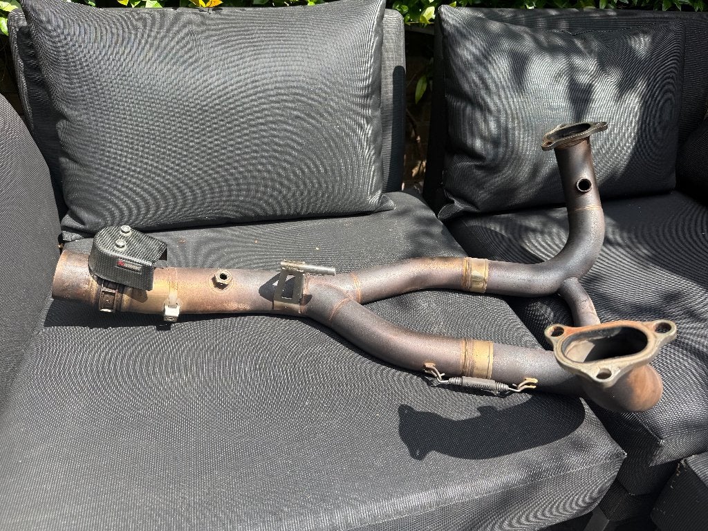 Akrapovič RVS BMW R1250GS(A) voorbochten/uitlaatspruitstuk, Ophalen, Gebruikt