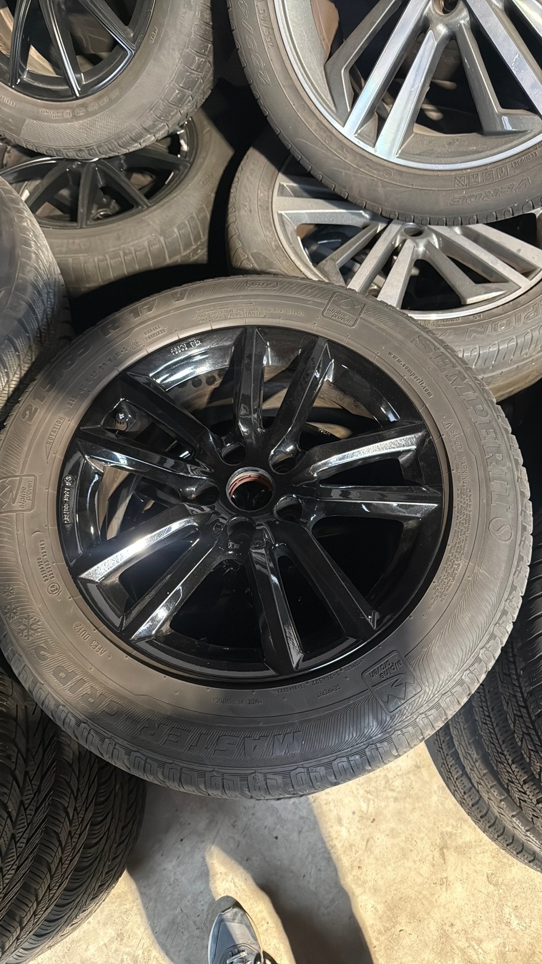 Q3 winterset 17”, Ophalen, 215 mm, Banden en Velgen, 17 inch