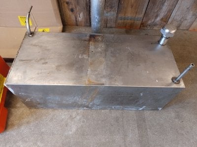 RVS brandstoftank 52L (70x30x25 cm)