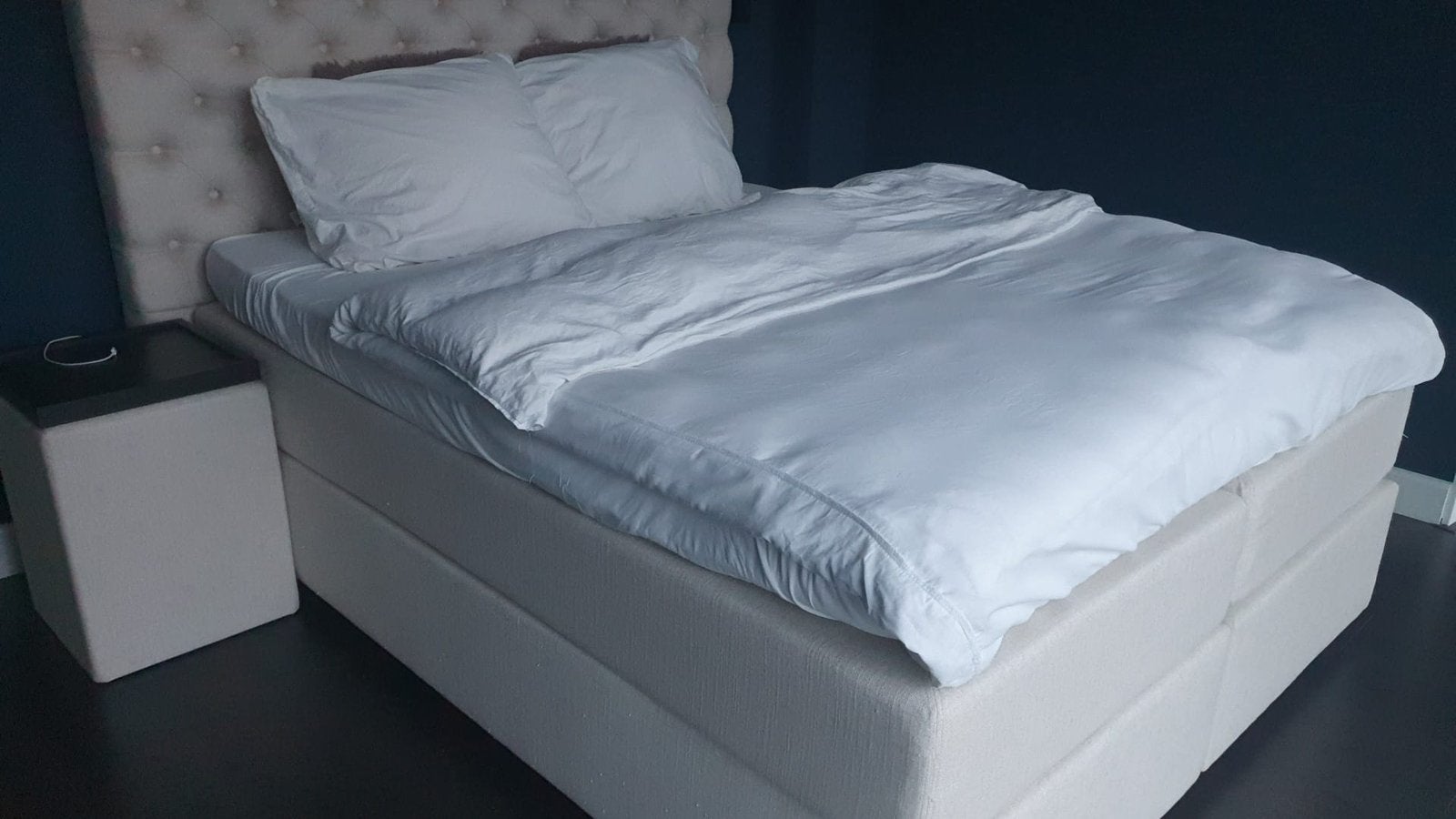 Swiss Sense Boxspring 160x200 – compleet, Ophalen, Gebruikt, Tweepersoons, 200 cm