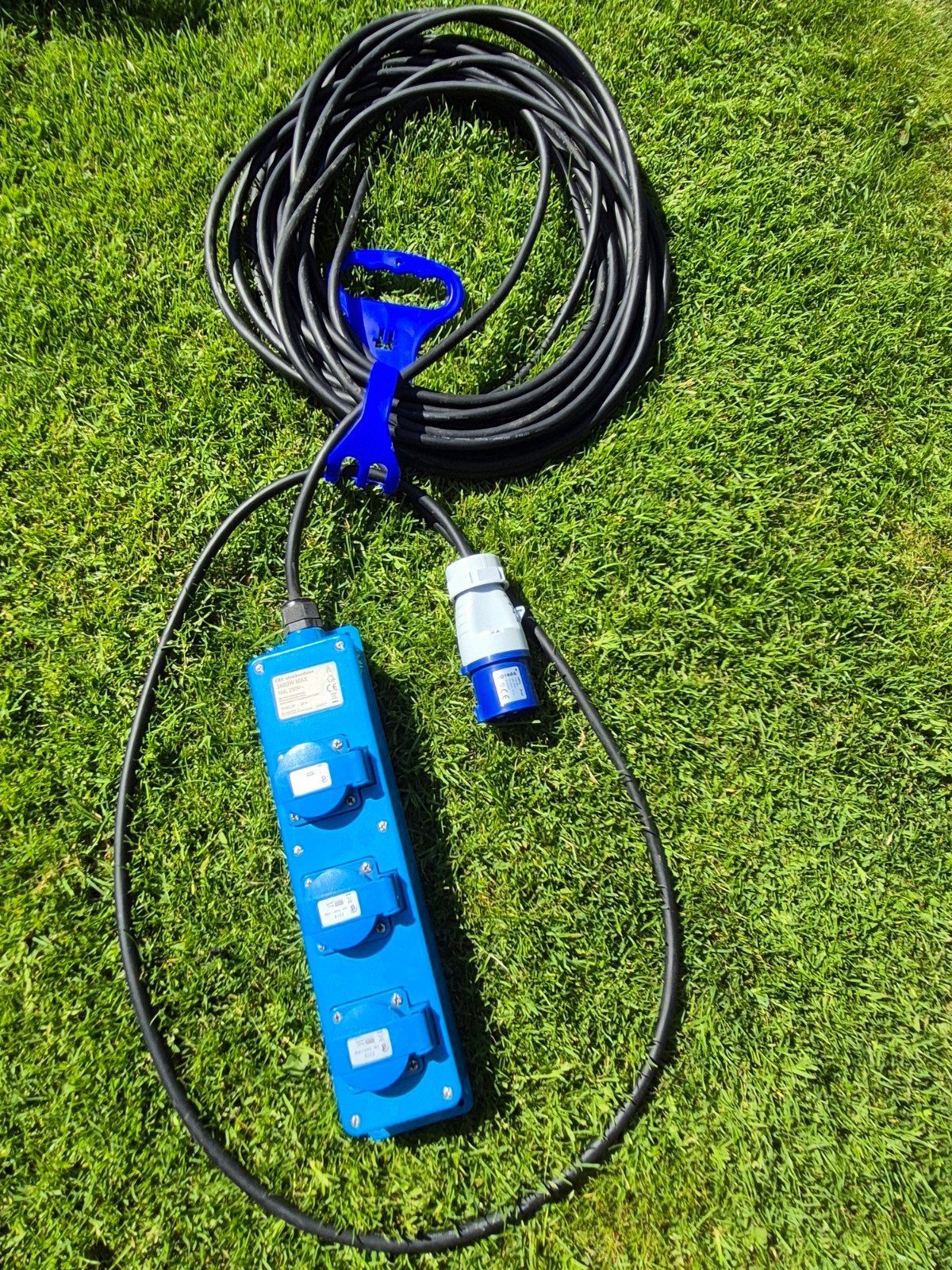 CEE stekkerdoos 20m - 16A/250V, Caravans en Kamperen, Ophalen, Zo goed als nieuw