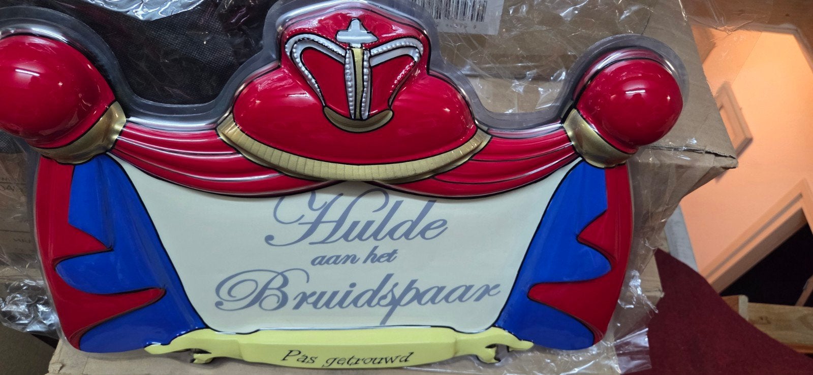50 stuks Huldebord aan het Bruidspaar - Pas Getrouwd, Ophalen, Zo goed als nieuw, Versiering, Geboorte of Huwelijk