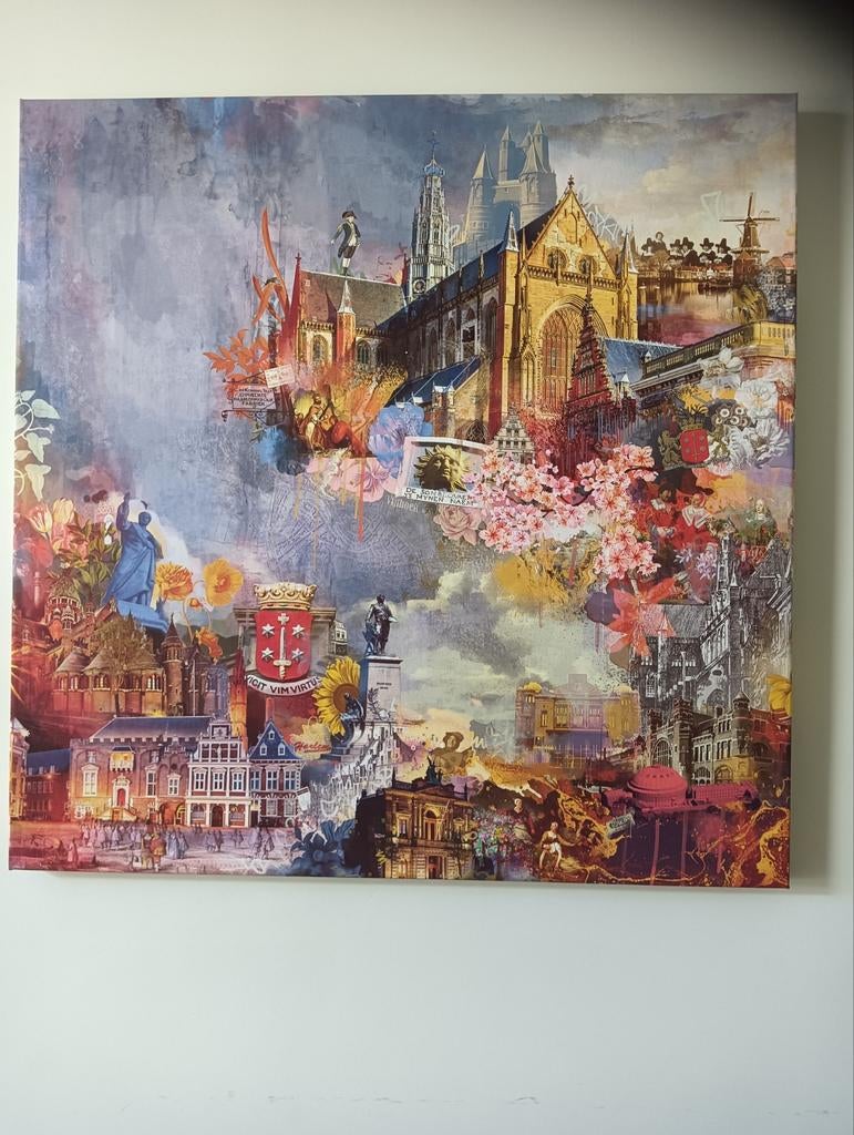 Haarlem 100x100cm 3D Galleryprint - Pablo Slenders, Ophalen