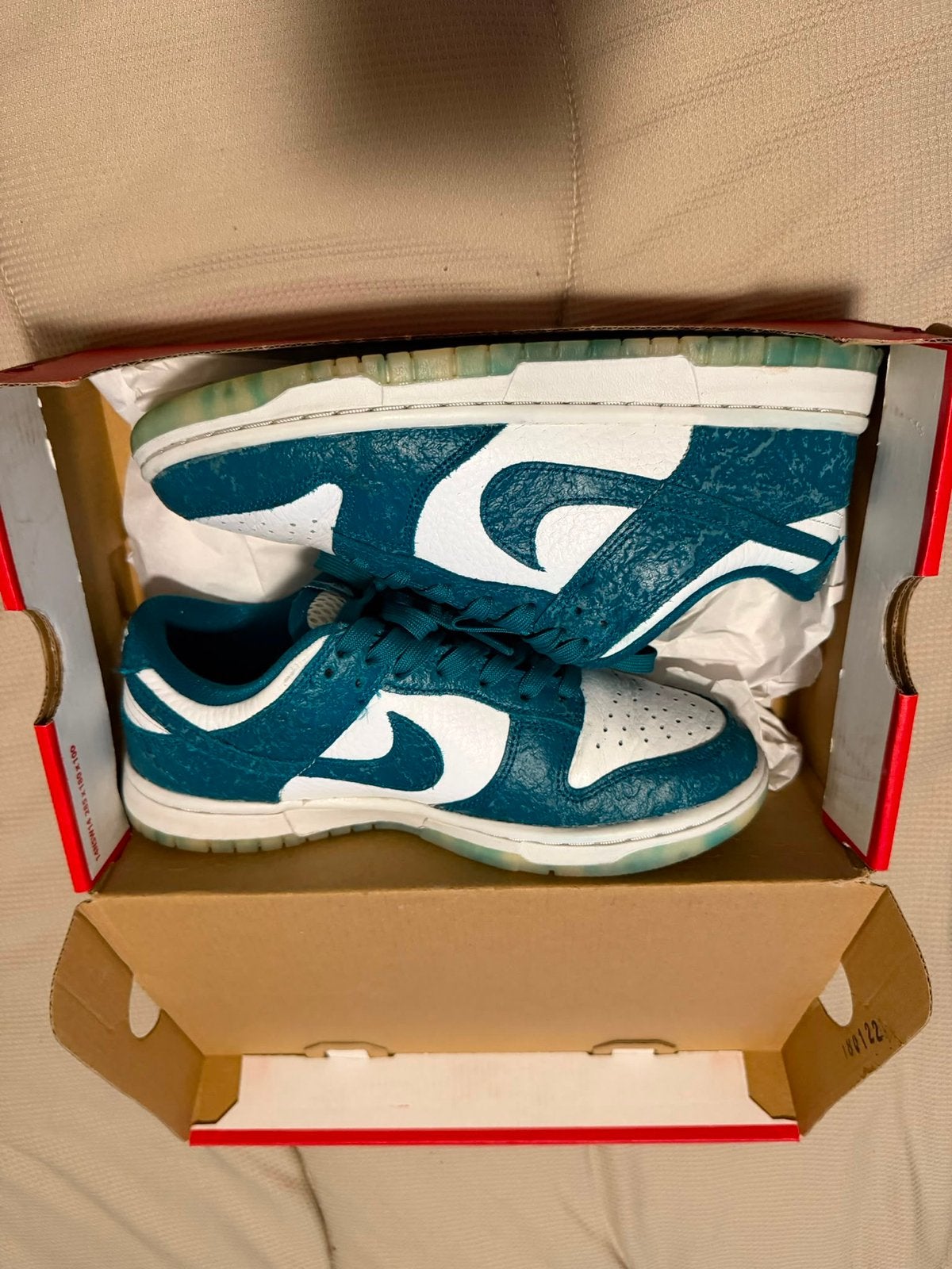 Nike dunk ocean 37,5, Blauw, Ophalen of Verzenden, Sneakers of Gympen, Zo goed als nieuw