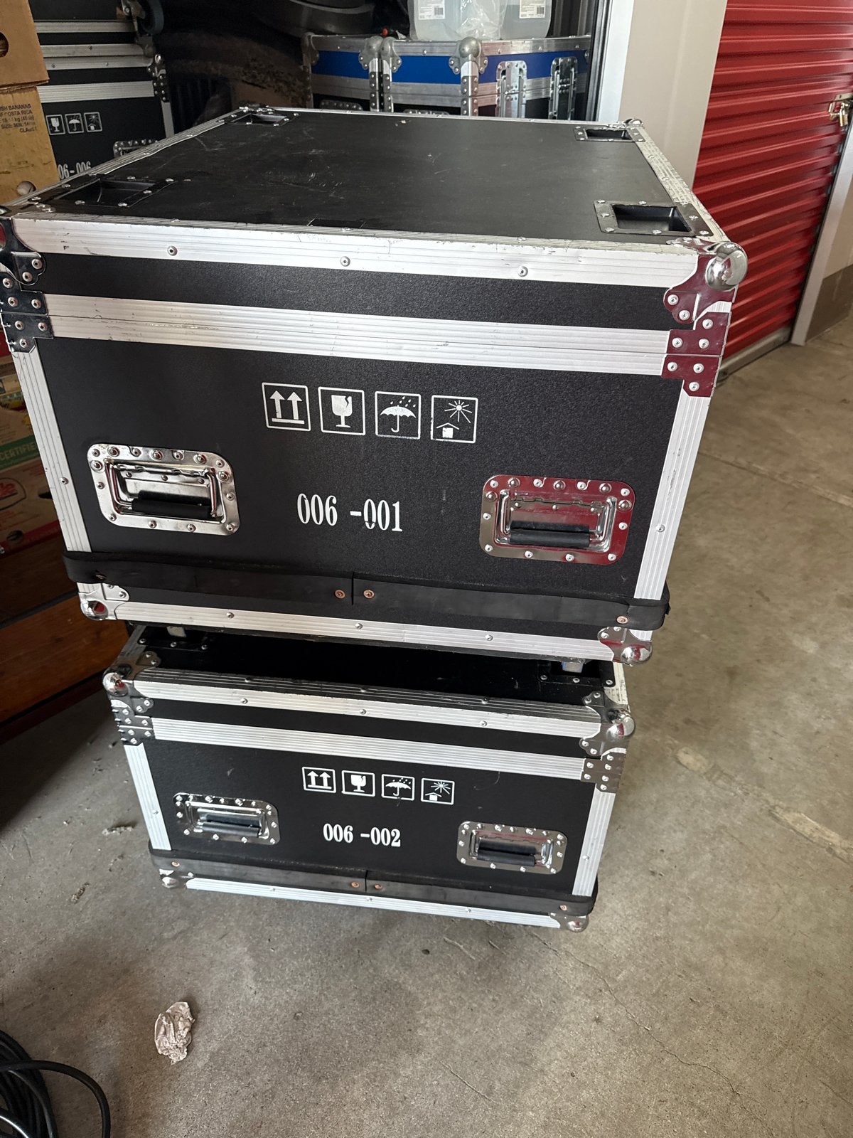Flightcase op wielen - 100x75x50cm, Ophalen, Gebruikt