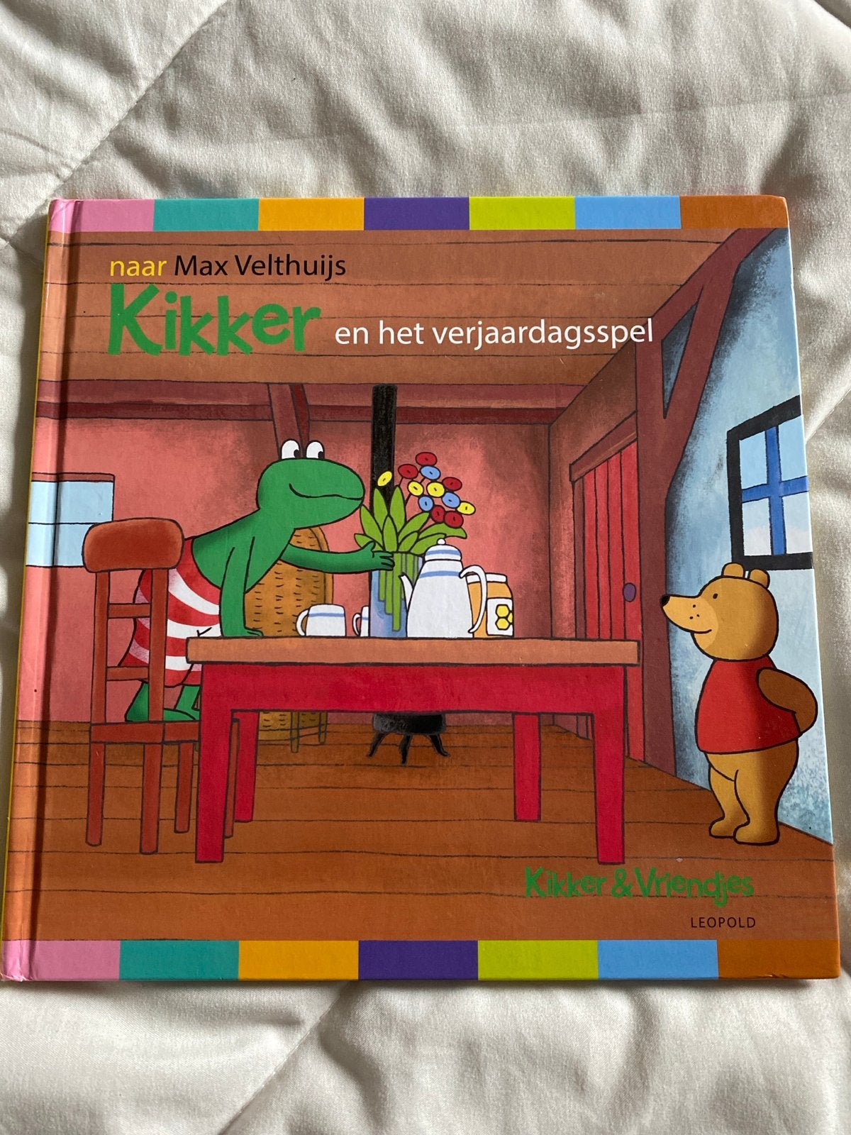 Kikker en het verjaardagsspel - Max Velthuijs, Jongen of Meisje, Ophalen of Verzenden, Zo goed als nieuw, Voorleesboek